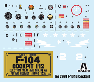 Italeri 2991 F-104G Cockpit 1/12 – Bild 2
