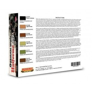 Lifecolor CS05 Acrylic paint set German Uniforms WWII Set 2 6x22ml – zdjęcie 2