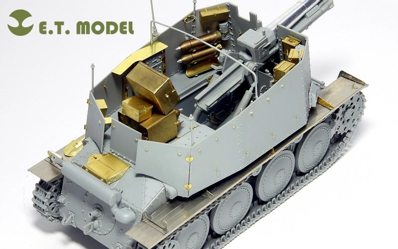 E.T. Model E35-005 WWII German Sd.Kfz.138/1 Ausf.H 15cm sIG33/1 “Grille” (For DRAGON 6470) 1/35 – zdjęcie 8