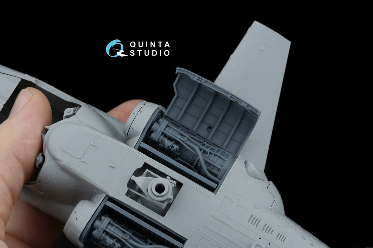 Quinta Studio QT48082 Ka-52/Ка-52М Engine with bay and cover, starboard (Zvezda/Quinta) 1/48