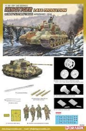 Dragon 6232 Kingtiger Late Production w/New Pattern Track Ardennes 1944 1/35 – immagine 2