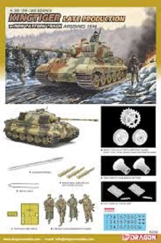 Dragon 6232 Kingtiger Late Production w/New Pattern Track Ardennes 1944 1/35 – immagine 2
