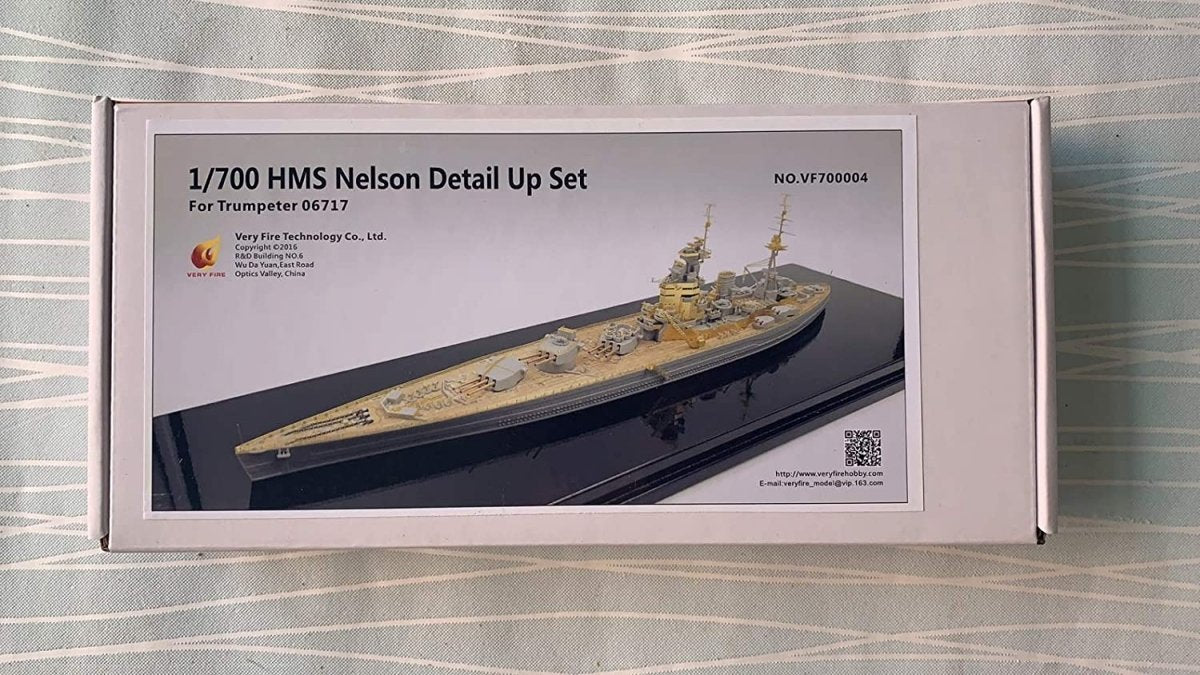 Very Fire VF700004 Battleship HMS Nelson Detail up Set for Trumpeter 06717 1/700 – imagen 2