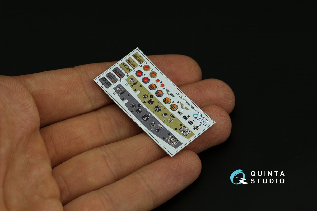 Quinta Studio QD35056 Horch 108 typ 40 3D-Printed &amp;amp; coloured Interior on decal paper ( ICM ) 1/35 – zdjęcie 9
