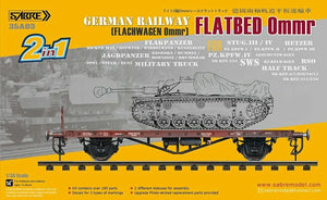 Saber 35A03 German Railway Flatbed Ommr 1/35