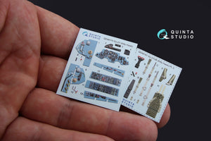 Quinta Studio QD48170 Su-27 3D-Printed coloured Interior on decal paper (for KittyHawk kit) 1/48 – zdjęcie 2