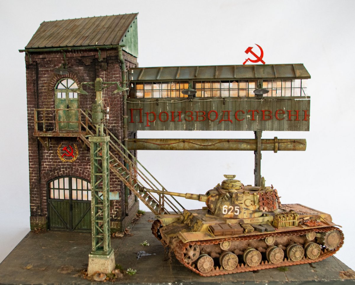 RT-Diorama 35305 Diorama-Base: Gun Factory &amp;quot;Barrikaden&amp;quot; 1/35 – immagine 3