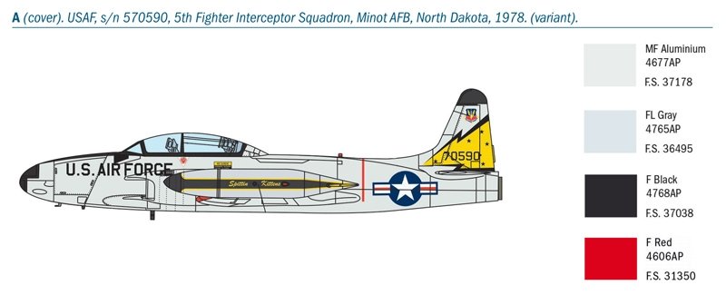 Italeri 1444 T-33A SHOOTING STAR 1/72 – imagen 12