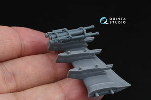 Quinta Studio QT72033 9S846 Strelets, twin launch module kit (for all kits) 1/72