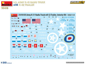 MiniArt 35418 US ARMY K-51 RADIO TRUCK WITH K-52 TRAILER. INTERIOR KIT 1/35 – Bild 2