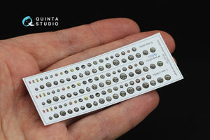 Quinta Studio QD32251 British WWII Cockpit instrument gauges 3D-Printed &amp;amp; coloured Interior on decal paper (All Kits) 1/32 – immagine 3