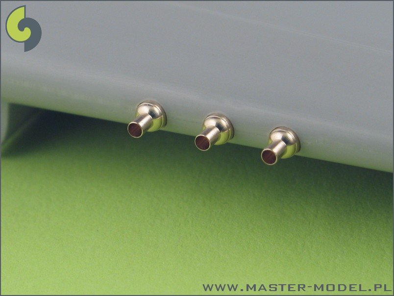 Master AM-48-025 P-40 EN - carénages avec tubes de souffle pour Browning .50cal (6 pièces) (1/48)  – image 4