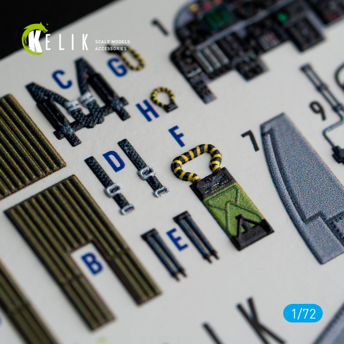 KELIK K72067 A-6E INTRUDER INTERIOR 3D DECALS FOR ITALERI KIT 1/72 – immagine 2