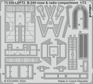 Eduard 73830 B-24H nose radio compartment AIRFIX 1/72 – Bild 2