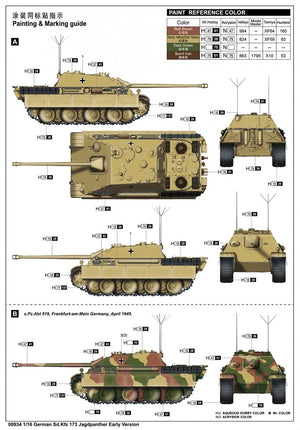 Trumpeter 00934 Allemand Sd.Kfz 173 Jagdpanther Première version 1/16 – image 44