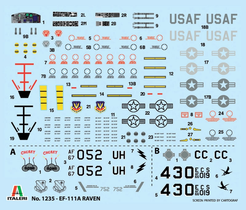 Italeri 1235 EF-111 A Raven 1/72 – immagine 3