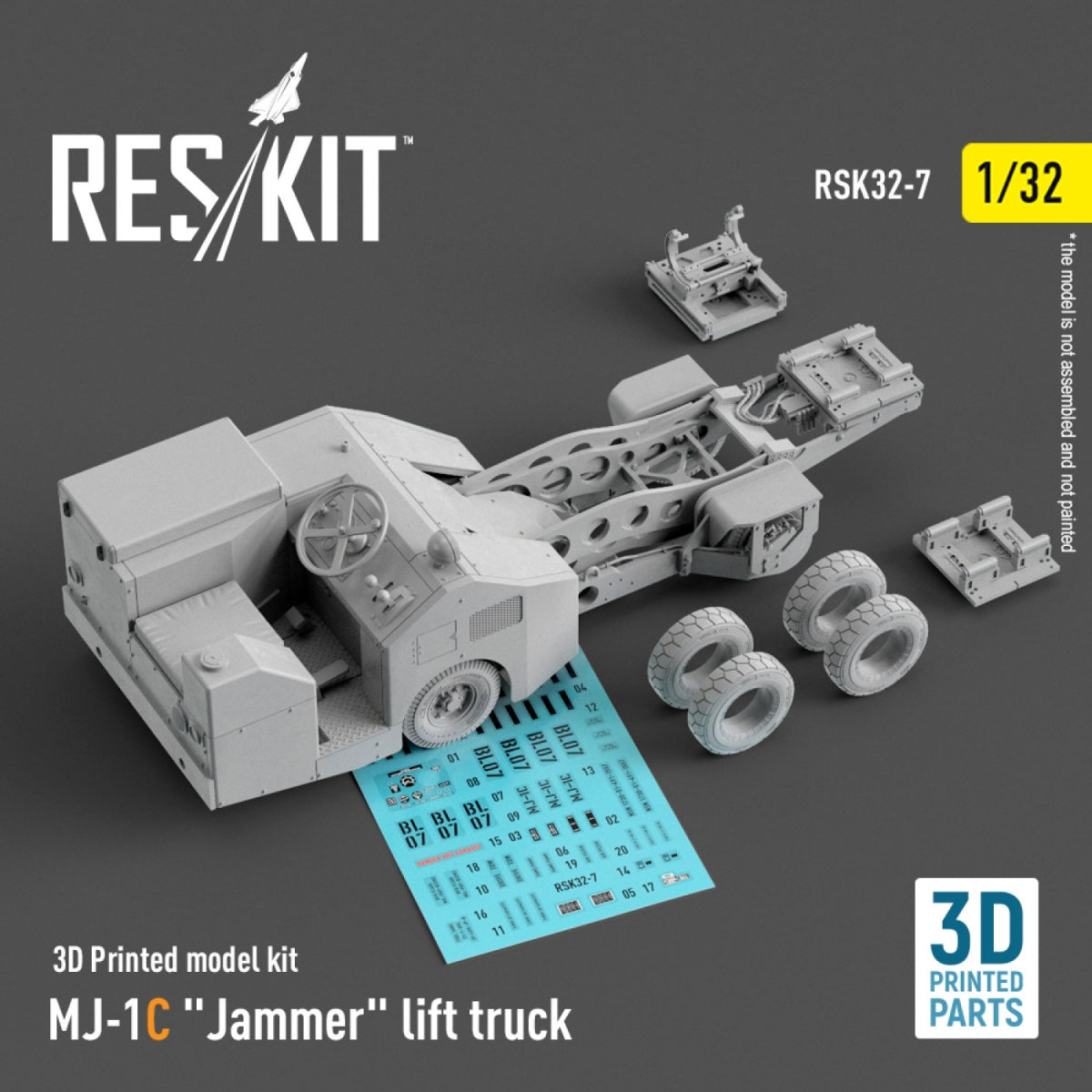 RESKIT RSK32-0007 MJ-1C "Jammer" lift truck (3D Printed model kit) 1/32