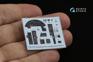 Quinta Studio QD48126 F4U-1 Corsair (Birdcage) 3D-Printed &amp;amp; coloured Interior on decal paper (Hobby Boss) 1/48 – immagine 11