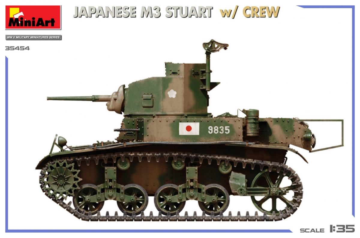 Miniart 35454 JAPANESE M3 STUART w/CREW 1/35 – zdjęcie 7