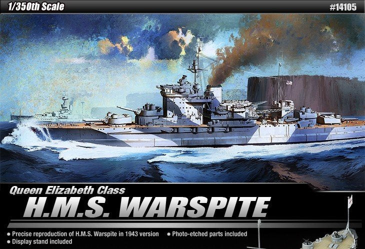 Maquette Academy 14105 HMS Warspite (1/350)