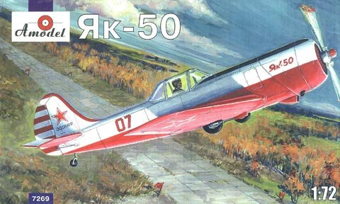 A-Model 07269 Soviet trainer-plane Yakovlev Yak-50 1/72