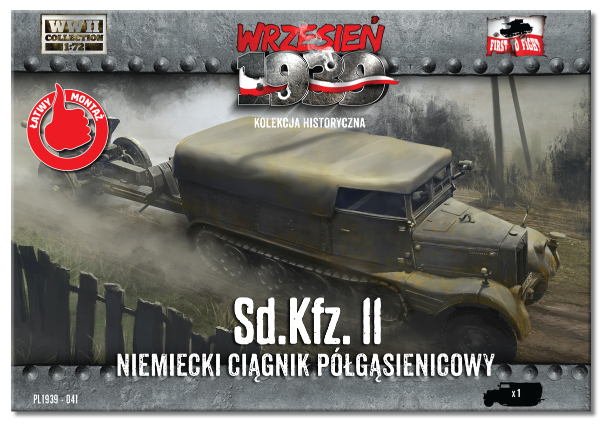 First to Fight PL041 Sd. Kfz. II Niemiecki Ciągnik Półgąsienicowy 1/72 – Bild 2