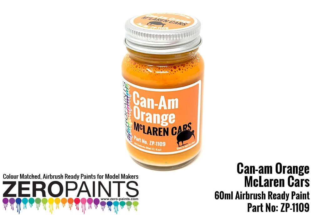 Zero Paints ZP-1109 Can-Am Mclaren Orange Paint 60ml – zdjęcie 2
