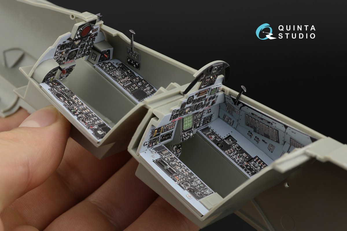 Intérieur imprimé en 3D et coloré sur papier décalcomanie (Revell) Quinta Studio QD32039 F-4E 1/32 – image 5