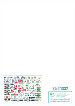 Star Decals 35-C1332 Tanks in Burma. British Sherman Mk V, Sherman Mk V AOP, M3 Lee, M7 Priest HMC. 1/35 – zdjęcie 3