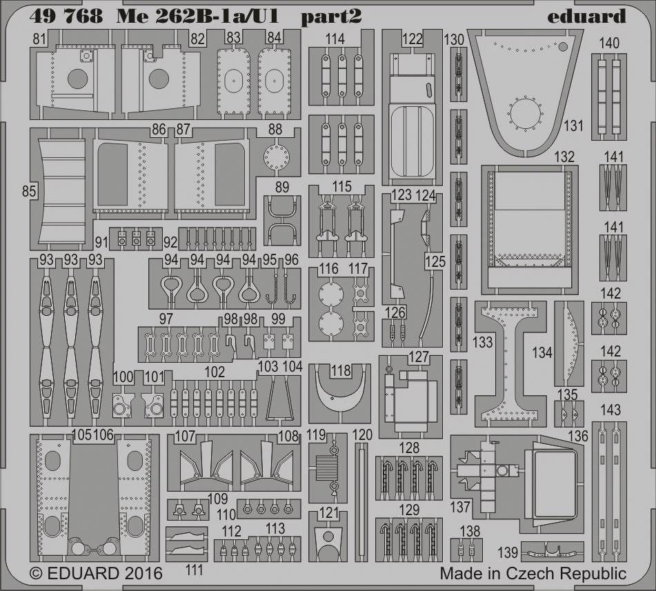 Eduard 49768 Me 262B-1a/ U1 HOBBY BOSS 1/48 – immagine 2