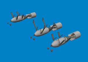 Eduard 6481082 P-40 250lb MC British bombs PRINT EDUARD 1/48