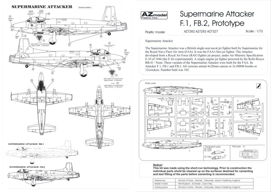 AZ Model AZ7327 Attacker Prototype 1/72 – immagine 3