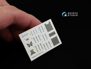 Quinta Studio QD48038 F-15A 3D-Printed &amp;amp; coloured Interior on decal paper (for GWH kit) 1/48 – immagine 8