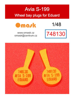 Omask X4832 Avia S-199 O-Max Set (for Eduard)(masks and EVA wheel bay plugs) (for Revell) 1/48