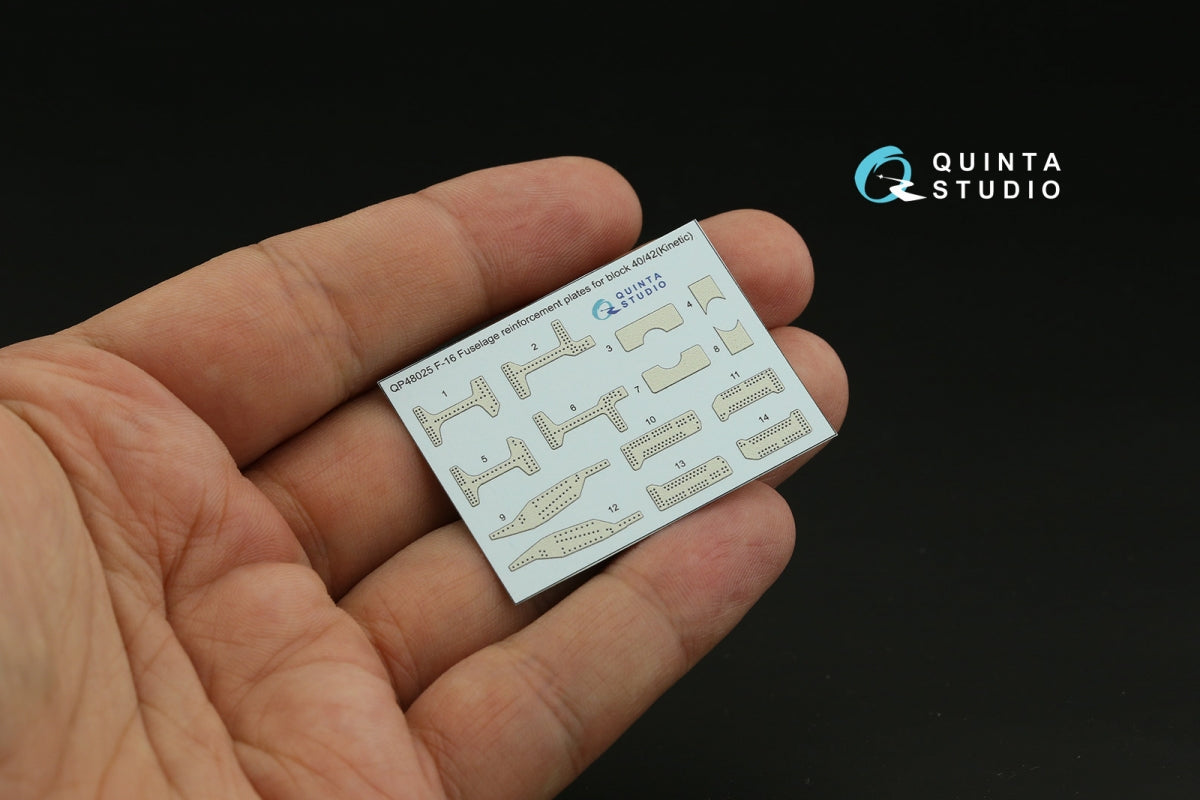 Quinta Studio QP48025 Plaques de renfort bloc 40/42 F-16 (Outil Kinetic 2008) 1/48 – image 3