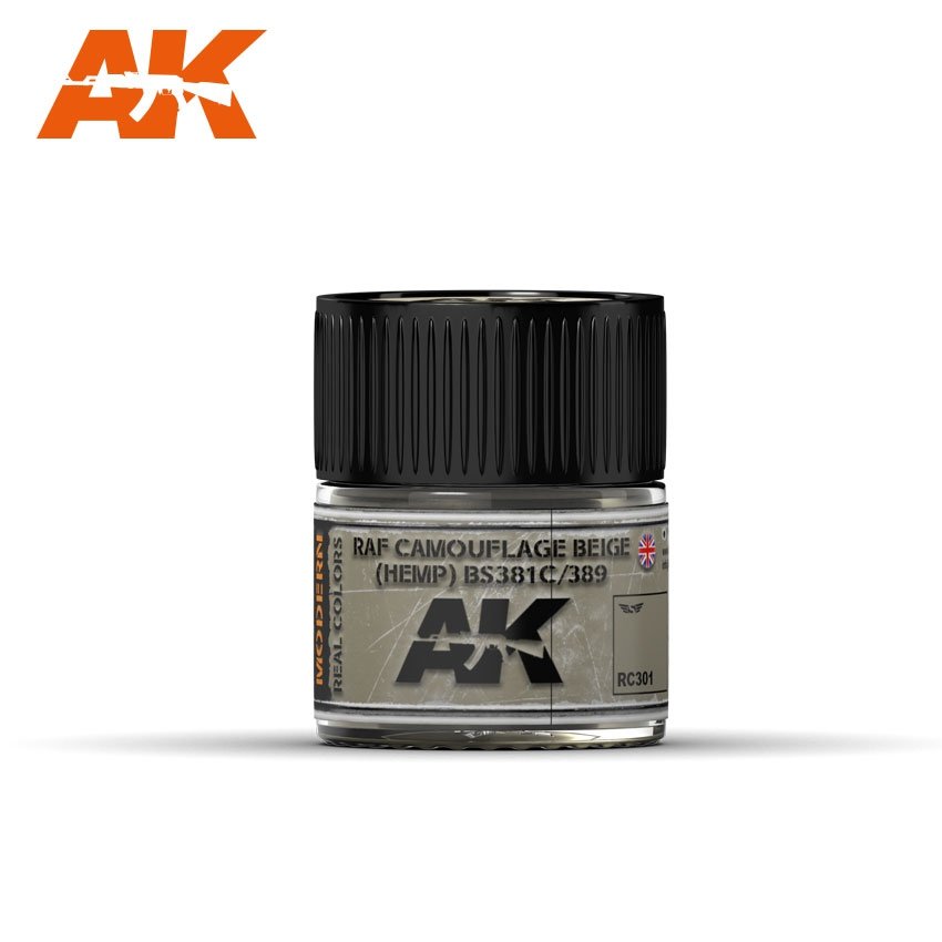 AK Interactive RC301 RAF CAMOUFLAGE BEIGE (CHONGE) BS 381C/389 – 10 ml