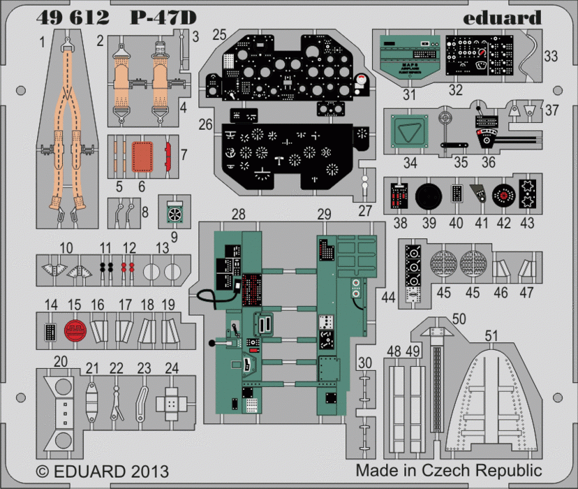 Eduard 49612 P-47D S. A. 1/48 HOBBY BOSS