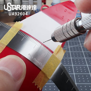 U-Star UA-92604 Proportional Hole Spacing Flexible Ruler - Miękka skala proporcjonalnego rozstawu otworów – zdjęcie 2