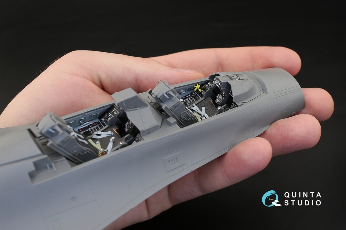 Quinta Studio QD32031 F-16I 3D-Printed &amp;amp; coloured Interior on decal paper (for Academy kit) 1/32 – immagine 9