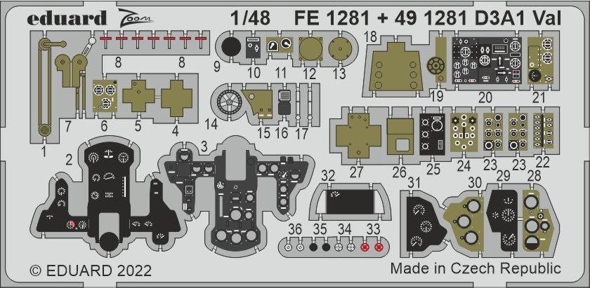 Eduard BIG49339 D3A Val HASEGAWA 1/48 – imagen 2