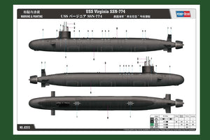 Hobby Boss 83513 USS Virginia SSN-774 1/350 – zdjęcie 3