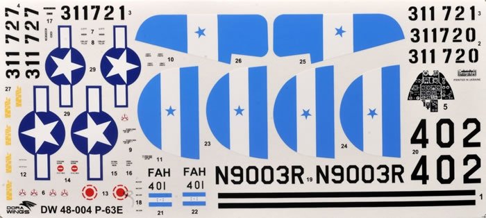 Dora Wings 48004 Bell P-63E-1-BE Kingcobra 1/48 – immagine 3