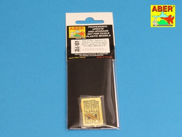 Aber 35L-101 Set of 2 barrels for machine guns ZB 37 used on Pz.35/38(t) tanks 1/35 – immagine 8