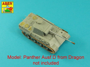 Aber 72A16 Siatki do niemieckiego czołgu Panther, Ausf.A/D / PzKpfw. V, Ausf.A/D, Panther - Grilles 1/72 – Bild 7