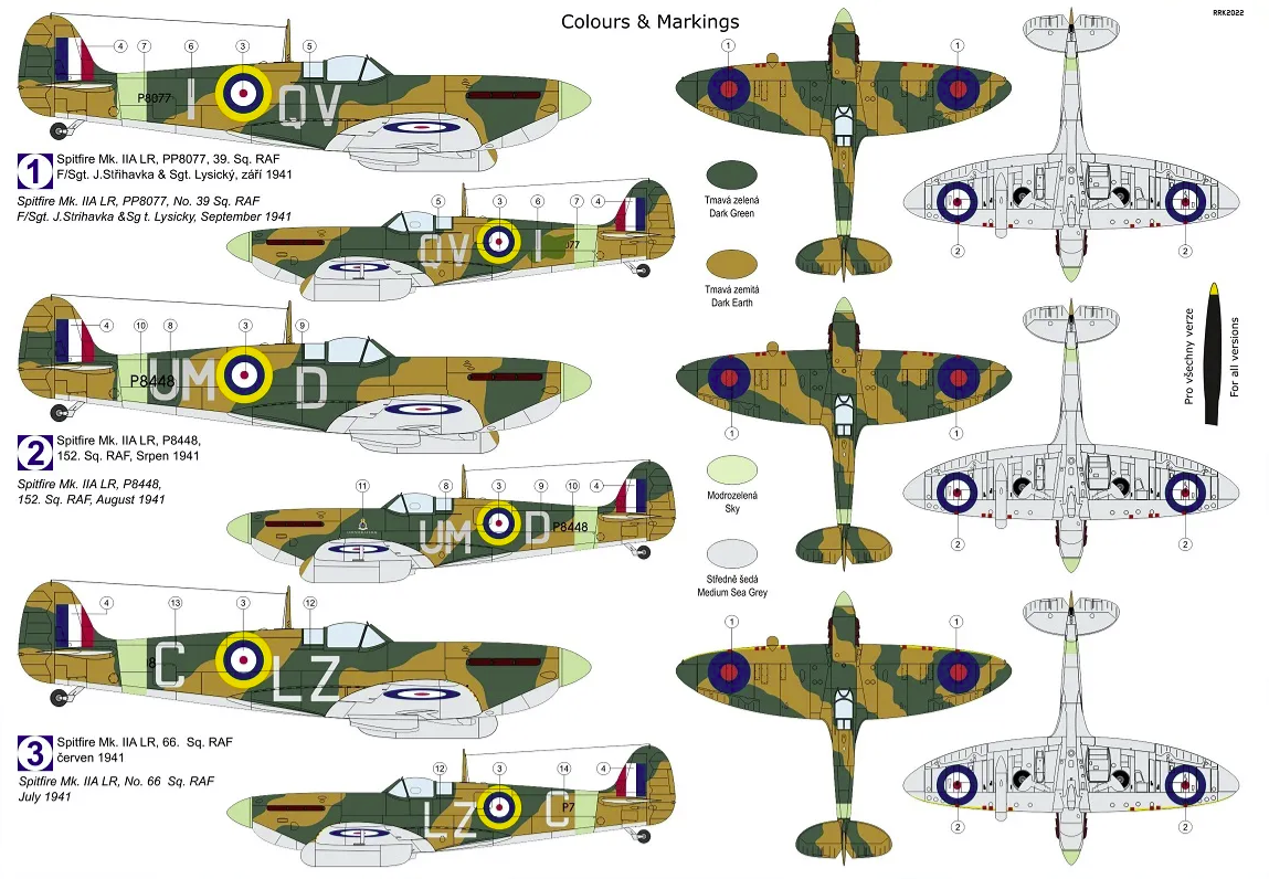 Kovozavody Prostejov KPM0305 Spitfire Mk.IIa LR „Long Range“ 1/72 – immagine 2