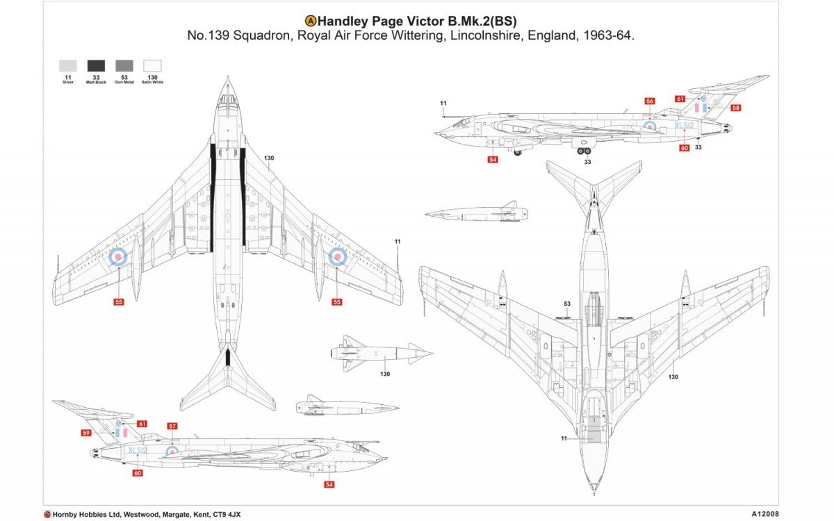Airfix 12008 Handley Page Victor B.2 1/72 – zdjęcie 12