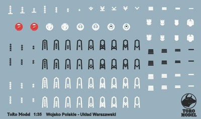 Toro 35F47 Układ Warszawski - Wojsko Polskie Żołnierz piechoty Figurka wraz z kalkomanią Zestaw zawiera dwie głowy 1/35