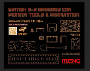 Meng Model SPS-067 British R-R Armour Car Pioneer Tools &amp;amp; Ammunition 1/35