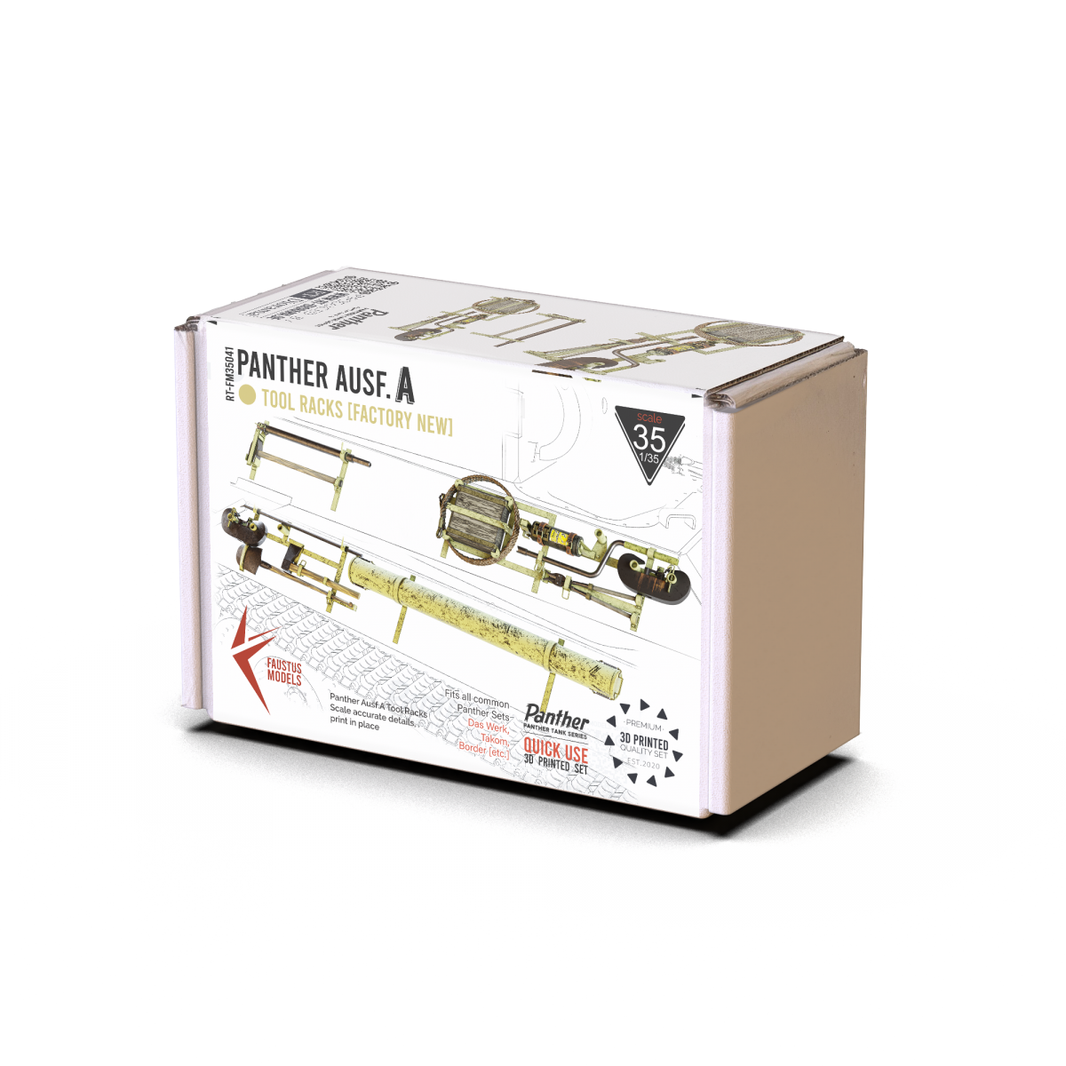 Faustus Models FM35041 Panther Ausf.A Tools Factory New 1/35