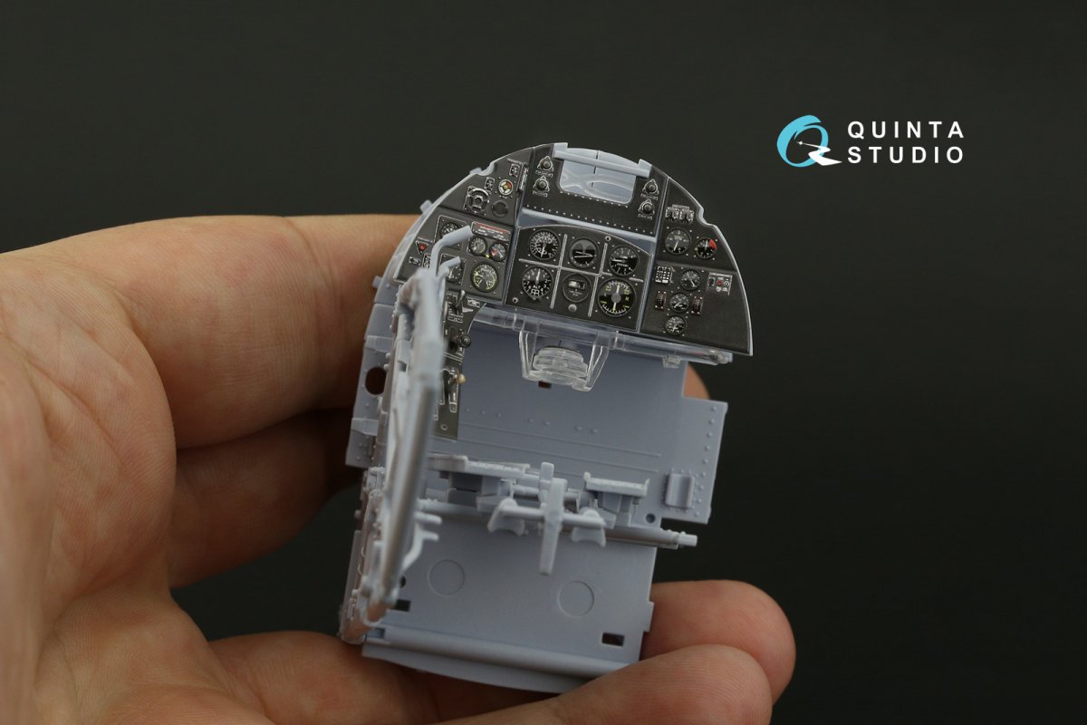 Quinta Studio QD24002 Hawker Typhoon (Car Door) 3D-Printed &amp;amp; coloured Interior on decal paper (Airfix) 1/24 – Bild 3